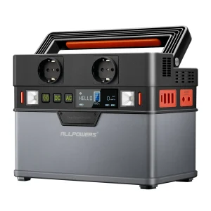 Portable Power Station with 110V/220V AC Output, 288Wh Capacity, and Pure Sine Wave Inverter for Camping, Travel, and Emergency Use