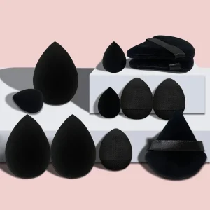 Professional 12 Piece Makeup Blender Set Soft Beauty Egg Sponge Cosmetic Puffs for Foundation Powder Concealer Application