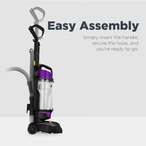 Powerful Lightweight Upright Vacuum Cleaner with 2.6L Extra-Large Capacity and 5 Height Adjustments for Whole Home Cleaning