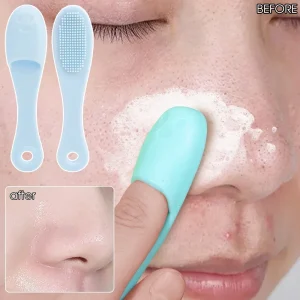 Professional Double-Sided Blackhead Remover Facial Pore Cleaner Massage Brush Tool for Nose and Nasal Skin Care