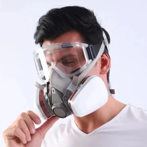 6200 Half Face Gas Mask Respirator for Spray Painting with Activated Carbon Filter and Adjustable Straps