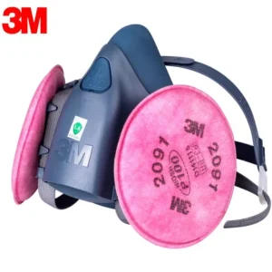 3M 7502 Half Facepiece Respirator Mask for Painting, Spray, and Dust Protection with Reusable Design and Multiple Filter Options