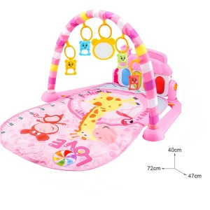 Interactive Baby Activity Gym with Music and Flickering Lights for Newborns and Infants