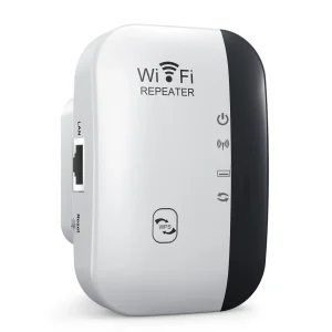 Wireless WiFi Router Signal Booster and Amplifier 300Mbps with 7 Status Lights for Strong and Stable Internet Signals