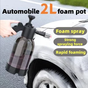 Effortless Car Washing Solution – 2L Foam Spray Pot with Pressure Relief Valve for Home Use