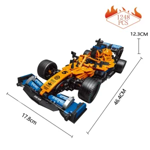 Creative Building Expert F1 Formula 1 Moc Bricks RC Remote Control Racing Car Models with Super Speed Technical Features for Adults and Kids