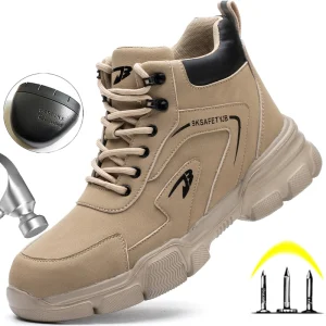 Kevlar Midsole Anti Puncture Safety Shoes for Industrial Workers, Construction and Machine Manufacturing