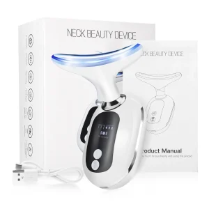 Advanced EMS Neck Face Massager with 4 Modes, Multi-Function Skin Care Tool for Anti-Aging, Skin Firming and Rejuvenation