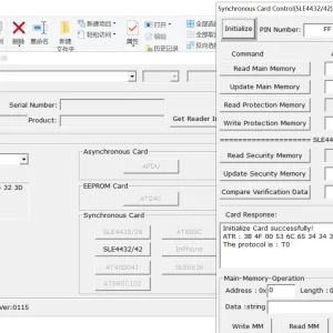 ISO 7816 Compliant EMV Smart Chip Card Reader Writer Programmer with SDK Kit and 2 Free Test Cards for Contact Memory Chip Card Encoding