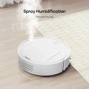 2024 Latest 5-in-1 Multifunctional Robot Vacuum Cleaner with USB Rechargeable Automatic Sweeping and Mopping Functions for Hard Floors and Carpets