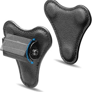 Magnetic Suction Back Clip for Body Cameras with Durable Leather and 45-Degree Adjustable Plate for Easy Use