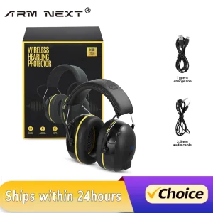 Premium Noise Cancelling Headphones with Voice Assistant and Hands-Free Calling for Industrial Grade Hearing Protection