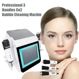 Professional 3-in-1 CO2 Oxygen Bubble RF Ultrasonic Facial Skin Exfoliating and Tightening Beauty Device