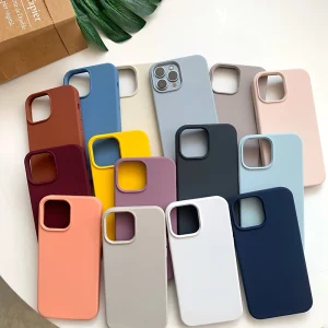 Luxury Liquid Silicone iPhone Case Compatible with iPhone 14, 13, 15 Pro Max, 11, 12 Pro Max, iPhone XS, XR, 7, 8 and 15 Plus for Perfect Fit and Protection