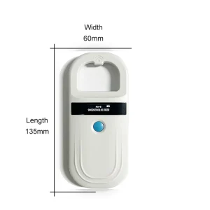 USB RFID Pet ID Chip Reader Handheld Digital Scanner with 10-15cm Reading Range for Dog Cat Animal Identification ISO11784 FDX-B ID64