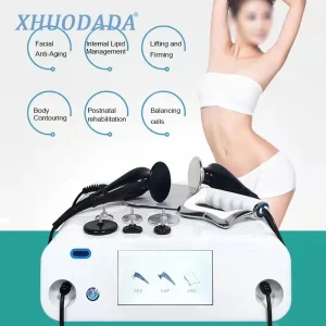 Advanced Spain-Originated 448K Tecar Cavitation with Radio Frequency and Electric Muscle Stimulation Body Sculpting System for Non-Invasive Weight Loss and Body Contouring