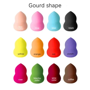 Cotton Makeup Blender Cosmetic Puff Sponge, 12 Colors Sent Randomly, Mini Size Beauty Egg Makeup Tool for Efficient Foundation and Powder Application