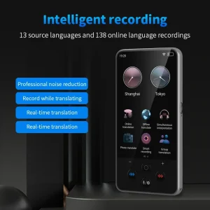 UniversalTalk S85 Pro Portable Language Translator with AI-Powered Real Time Voice Translation, 138 Languages, Offline Mode, Smart Recording, and Photo Group Translation for Seamless Conversations