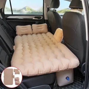 Durable PVC Car Travel Bed with Split Inflatable Mattress for SUV Owners