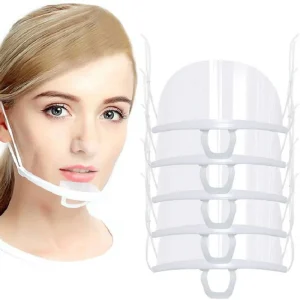 10 Pieces Reusable Anti-Saliva Mouth Shield Plastic Cover for Tattoo and Cosmetic Procedures