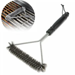 Stainless Steel BBQ Grill Brush and Scraper Set – Perfect Cleaner for All Grill Types Including Weber, Char-Broil, and Gas Grills