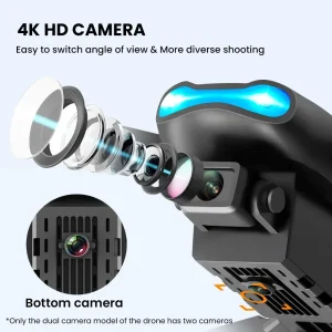 4K HD Video Drone with Foldable Mini RC Quadcopter and Advanced Flight Mode for Stable and Smooth Aerial Footage