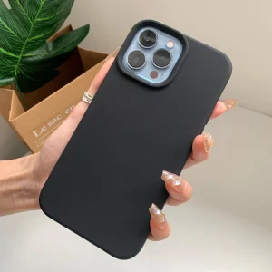 Impressive Design Luxury Liquid Silicone Case for iPhone 14, 13, 15 Pro Max, 11, 12 Pro Max, XS, XR, 7, 8, and 15 Plus with Maximum Protection and Style