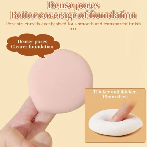 XL Powder Puff Makeup Sponge Set with Storage Box for Women Beauty Cosmetic Application