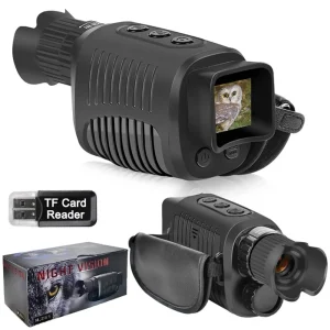 1080P HD Infrared Night Vision Device for Hunting and Outdoor Surveillance with 5X Digital Zoom and 300m Range