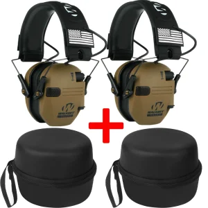 Electronic Shooting Ear Protection Headphones with Active Noise Reduction and NRR 23 dB