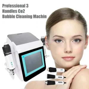 Advanced 3 in 1 Co2 Oxygen Bubble RF Ultrasonic Microdermabrasion Skin Rejuvenation Machine for Deep Moisturizing and Tightening