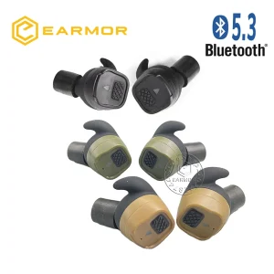 Premium Bluetooth Earbuds for Shooting Sports and Noisy Work Environments with NRR 26dB Noise Reduction Rating and Clear Sound Amplification