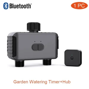 Tuya Smart Garden Watering Timers with 2 Outlet Sprinkler Drip Irrigation Controller for EU Countries