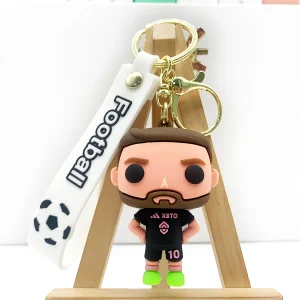 Official Lionel Messi 3D Action Figure Keychain for Football Enthusiasts and Children’s Birthday Decorations