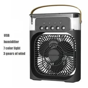 Compact and Energy Efficient 3 In 1 Air Conditioner, Fan, and Humidifier with USB Powered Operation for Home, Office, and Outdoor Use