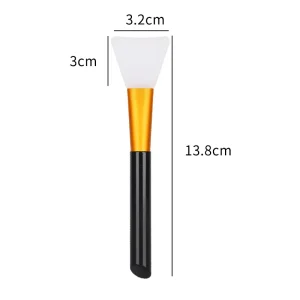 Soft-Headed Face Mask Brush with Inclined Tail for DIY Mud Film Application