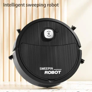 Intelligent 3-in-1 Electric Floor Mop Robot Cleaner with Sweeping and Suction Functions for Home Kitchen and Large Areas