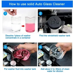 EasyClean Car Windshield Cleaning Tablets – High-Performance Glass Cleaner for a Spotless Finish