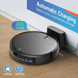 App Controlled Auto-Charging Robot Vacuum and Mopping Cleaner with Advanced Navigation