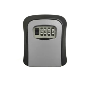 Plastic Key Lock Box with Combination Lock, Wall-Mounted Weatherproof Safe for Key Storage, Indoor and Outdoor Use, Includes Screws and Expansion Plugs for Secure Installation