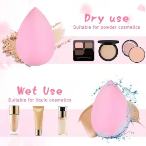 Professional Grade Mini Makeup Sponges for Smooth, Even Foundation, Concealer, and Powder Coverage