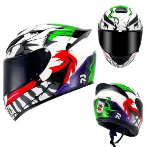 Double Lens Cross Section Modular Helmet for Unisex Riders Ensuring Maximum Safety on the Road