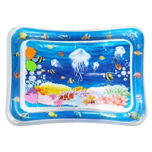 Jellyfish Shaped Inflatable PVC Water Mat for Kids Early Education and Sensory Play Activities