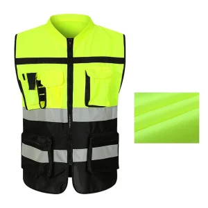 Breathable Unisex Reflective Protective Clothing for Nighttime Outdoor Activities and Construction