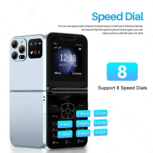 SERVO A50 PRO GSM Flip Phone with Unique Folding Design and Multiple Practical Features like Speed Dial and Blacklist