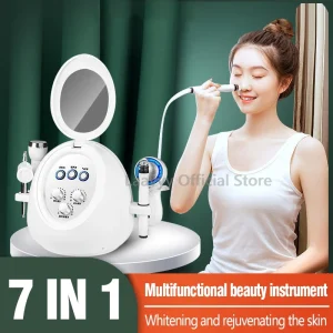 Deep Cleansing and Oxygen Injecting Facial Beauty Device for Professional Skin Care and Blackhead Removal