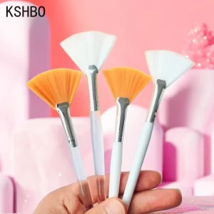 Portable Cosmetic Mask Brushes with High-Density Fine Fiber Hair for Women and Girls