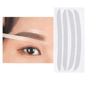 5 Pairs Premium Quality Disposable Microblading Eyebrow Shaping Templates Stickers Brow Drawing Guides for Makeup Artists and Beginners