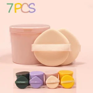 Professional Soft Beauty Makeup Tools 7 PCS Cosmetic Powder Puff Blender Set for All Skin Types