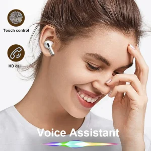 Wireless Bluetooth Earbuds with Touch Control and Microphone for Sports and Workout